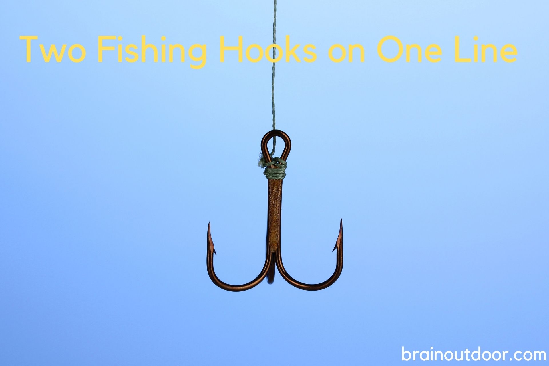  How to Tie Two Fishing Hooks on One Line - Brainoutdoor